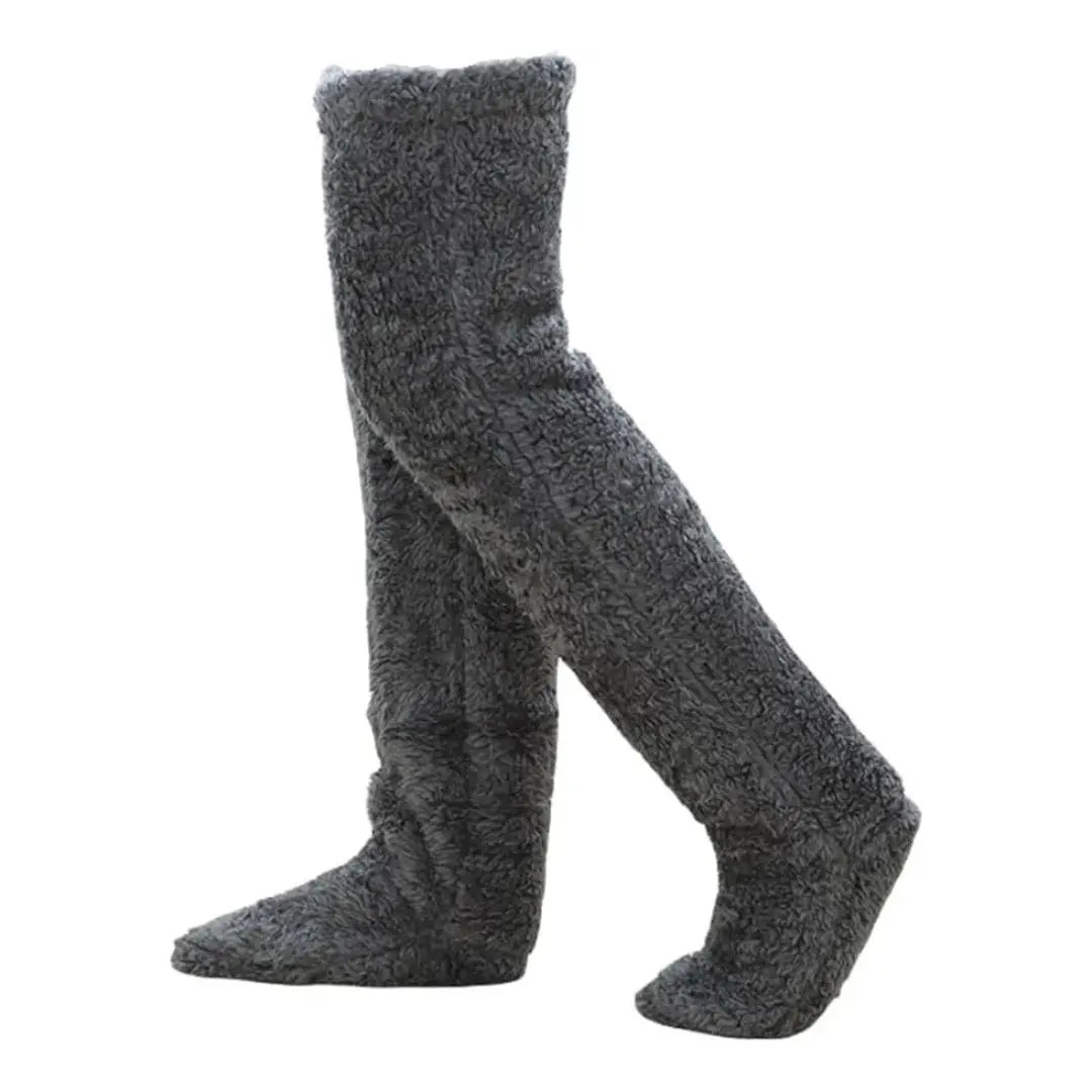Muffly® Peluş Uzun Çorap – Evde ve Dışarıda Sıcacık Konfor