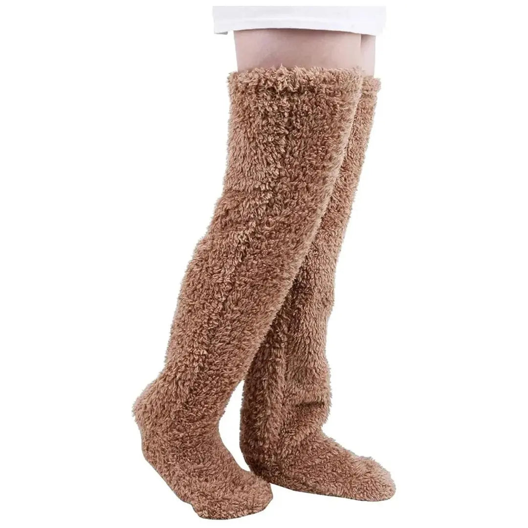 Muffly® Peluş Uzun Çorap – Evde ve Dışarıda Sıcacık Konfor
